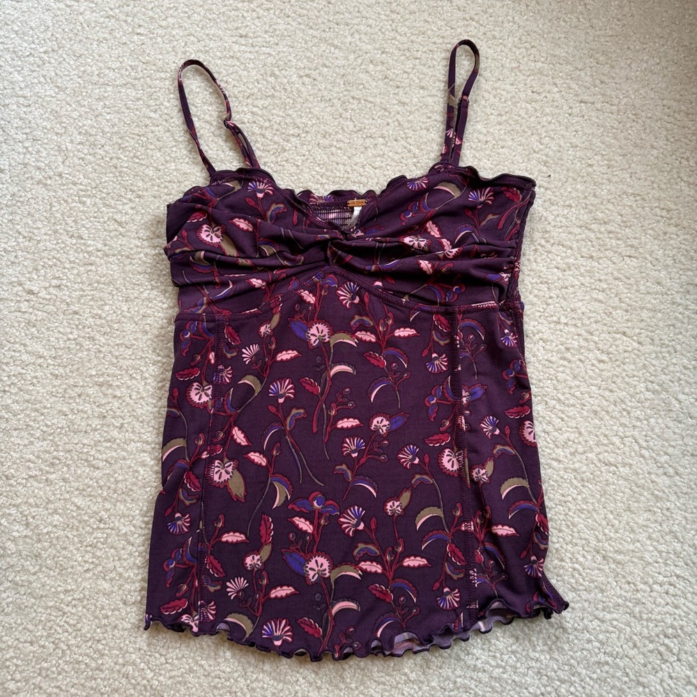 EUC free people floral cami